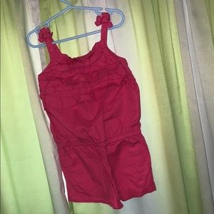 Cute girls romper and tank top! Both pink